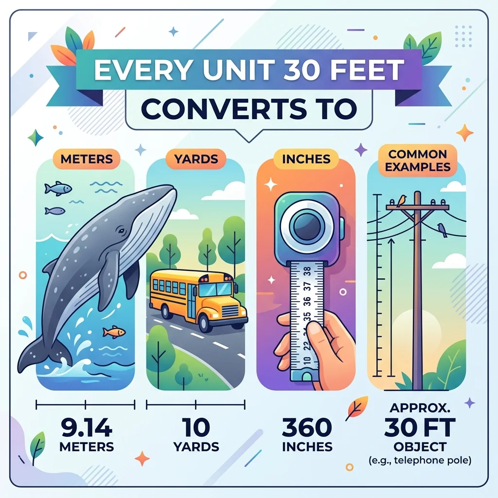 Every Unit 30 Feet Converts To