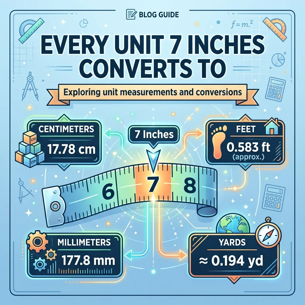 Every Unit 7 Inches Converts To